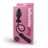 Inflatable Plug - Black 12 cm Vibrating Inflatable Butt Plug