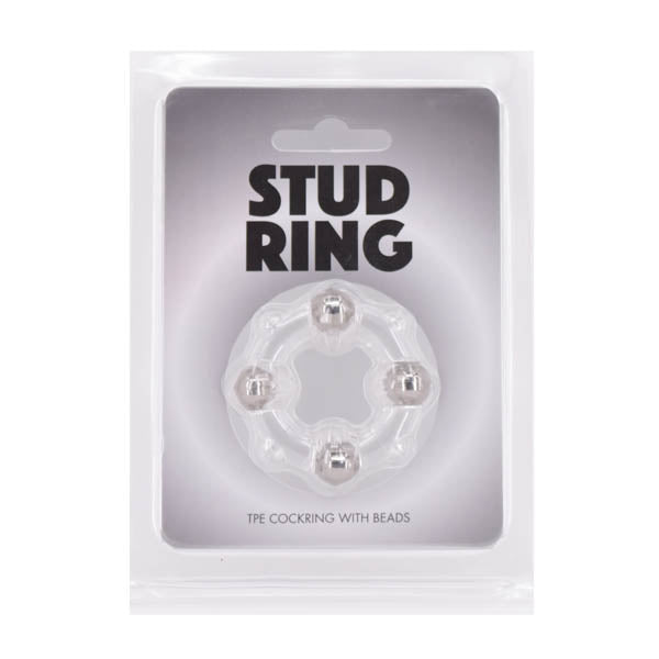 Stud Ring -  Cock Ring with Metal Beads