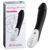 Mystim Tickling Truman - Sexy Black 27 cm USB Rechargeable E-Stim Vibrator