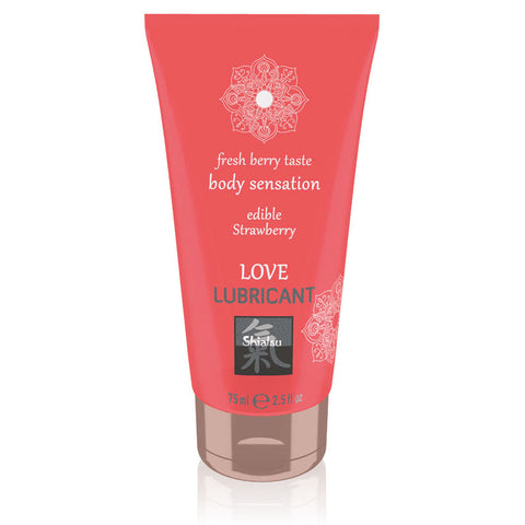 SHIATSU Love Lubricant - Strawberry Flavoured - 75 ml