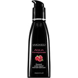 Wicked Aqua Pomegranate - Pomegranate Flavoured Water Based Lubricant - 120 ml (4 oz) Bottle