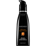 Wicked Aqua Salted Caramel - Salted Caramel Flavoured Water Based Lubricant - 60 ml (2 oz) Bottle