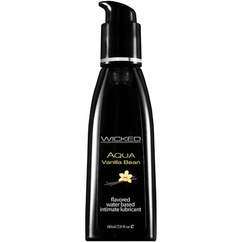 Wicked Aqua Vanilla Bean - Vanilla Bean Flavoured Water Based Lubricant - 60 ml (2 oz) Bottle