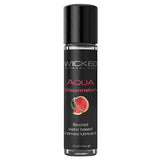 Wicked Aqua Watermelon - Watermelon Flavoured Water Based Lubricant - 30 ml (1 oz) Bottle