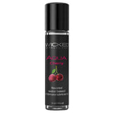 Wicked Aqua Cherry - Cherry Flavoured Water Based Lubricant - 30 ml (1 oz) Bottle