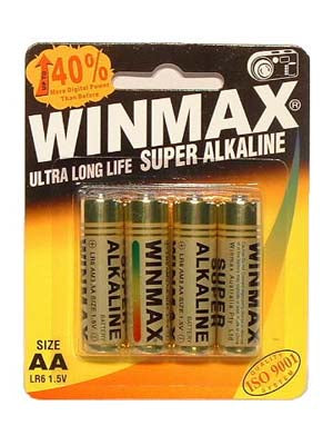 Winmax Aa Super Alkaline Batteries - Super Alkaline Batteries - AA 4 Pack