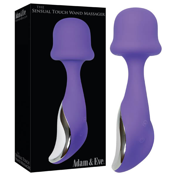 Adam & Eve The Sensual Touch Wand Massager - Purple USB Rechargeable Massager Wand