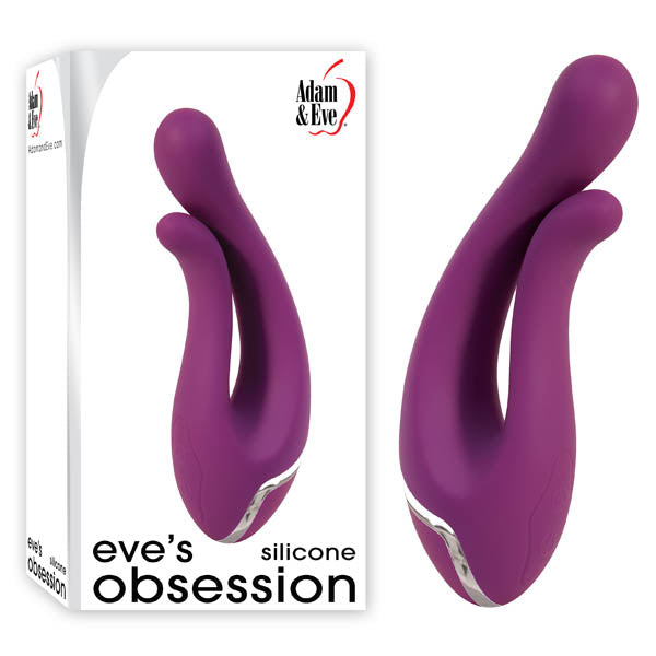 Adam & Eve Eve's Obsession - Maroon 12.7 cm (5'') Vibrator with Clit Stimulator