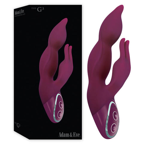 Adam & Eve The G3 - Purple 19.5 cm (7.7'') Rechargeable Rabbit Vibrator