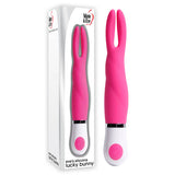 Adam & Eve Eve's Silicone Lucky Bunny - Pink 16.5 cm (6'') Bunny Ears Vibrator