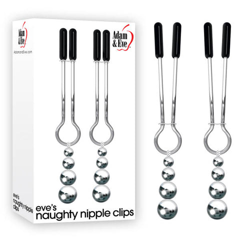 Adam & Eve Eve's Naughty Nipple Clips - Set of 2