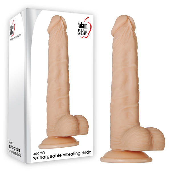 Adam & Eve Adam's Rechargeable Vibrating Dildo -  23 cm (9'') USB Rechargeable Vibrating Dong