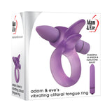 Adam & Eve Vibrating Clitoral Tongue Ring -  Vibrating Cock Ring