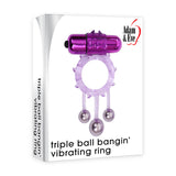 Adam & Eve Triple Ball Bangin Vibrating Ring -  Vibrating Cock Ring