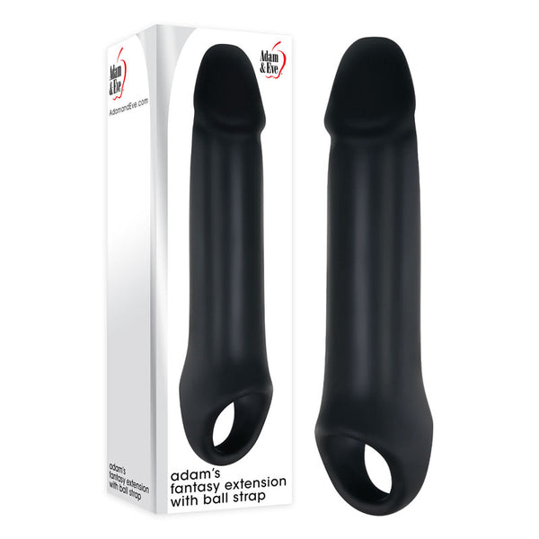 Adam & Eve Adam's Fantasy Extension with Ball Strap -  Penis Extension Sleeve