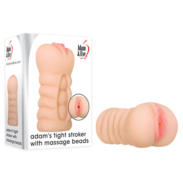 Adam & Eve Adam's Tight Stroker With Massage Beads -  Vagina Stroker