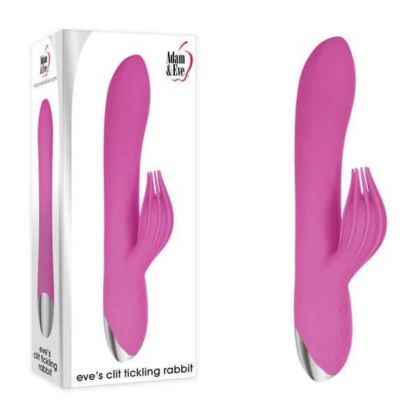 Adam & Eve Clit Tickling Rabbit -  20.4 cm USB Rechargeable Rabbit Vibrator