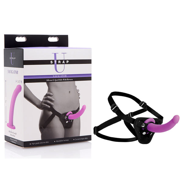 Strap-U Navigator -  16.5 cm Silicone G-Spot Strap-On