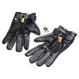 Strict Locking Vampire Gloves - Leather Vampire Gloves - One Size (No Padlock Included)