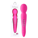 Maia Zoe - Purple USB Rechargeable Dual Vibrating Massage Wand