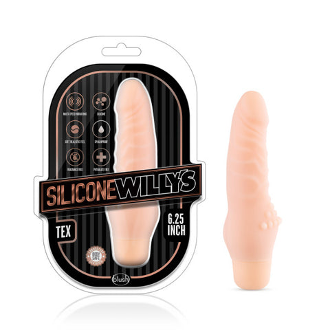 Silicone Willys Tex - Flesh 15.9 cm (6.25'') Vibrating Dong