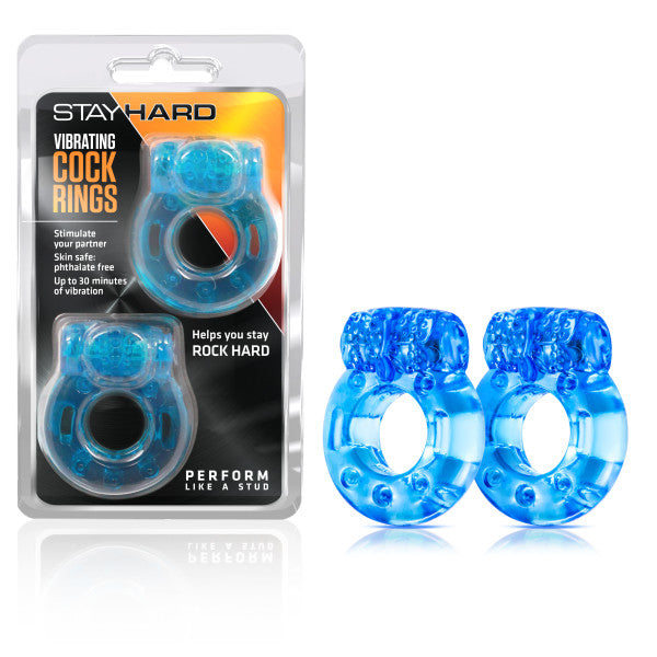 Stay Hard - Vibrating Cockrings -  Disposable Vibrating Cock Rings - 2 Pack