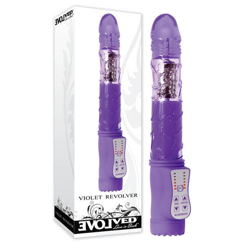 Violet Revolver - Purple 22.9 cm (9'') Pearl Vibrator