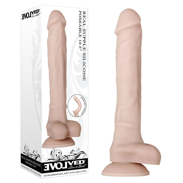 Evolved Real Supple Poseable 10.5'' -  26.7 cm Poseable Dong