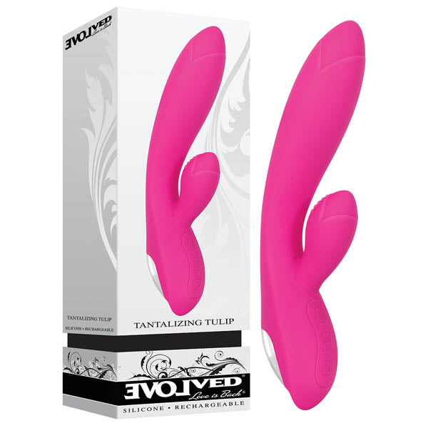 Tantalizing Tulip - Pink 21 cm (8.25'') USB Rechargeable Rabbit Vibrator