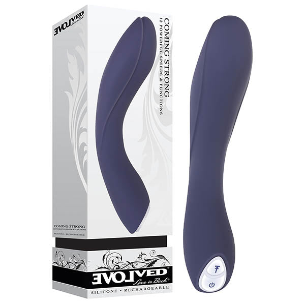 Coming Strong - Navy  119 cm (7.5'') USB Rechargeable Vibrator