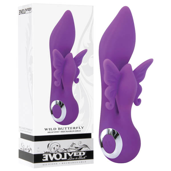 Wild Butterfly - Purple 17.8 cm (7'') USB Rechargeable Butterfly Vibrator