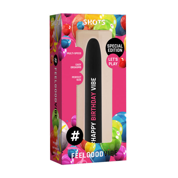 Feelgood #HappyBirthday - Black 17.2 cm Vibrator