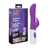 GC. Buzzy Bee - Purple 20 cm Vibrator with Clit Stimulator