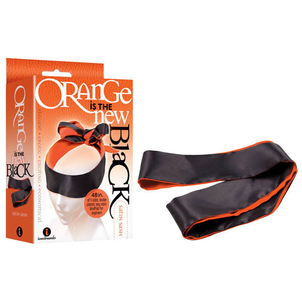 Orange Is The New  - Satin Sash - /Orange Blindfold