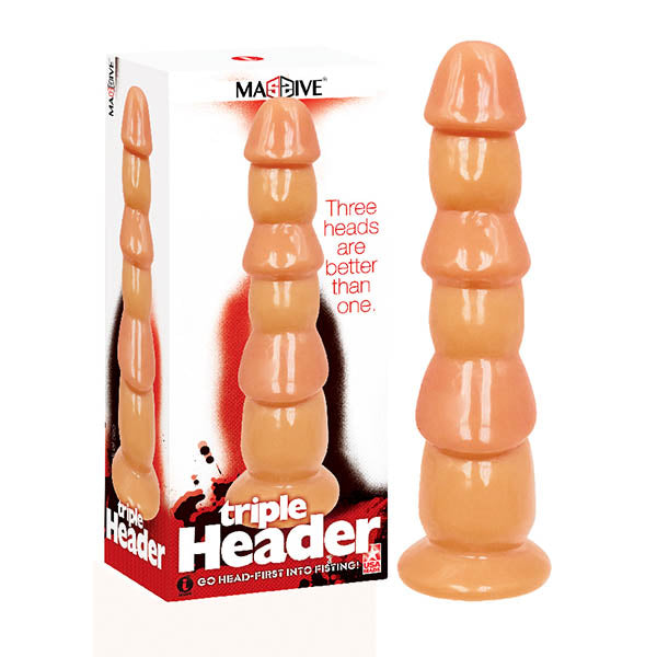 Massive Triple Header - Flesh 3 Dick Head Dildo