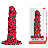 Collage Goth Girl, Twisted - Red Patterned 17.8 cm (7'') Dildo