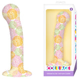 Collage Catch the Bouquet, G-Spot - White Patterned 17.8 cm Dildo