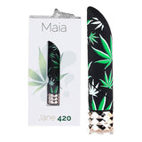 Maia Jane 420 - Hemp  12 cm USB Rechargeable Bullet