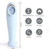 Maia Destiny -  USB Rechargeable Suction Fluttering Tongue Vibrator Wand