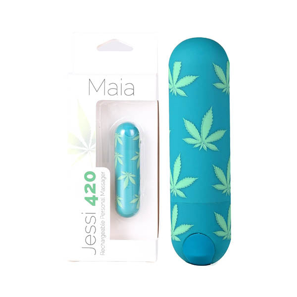 Maia Jessi 420 - Emerald  7.6 cm USB Rechargeable Bullet