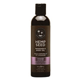 Hemp Seed Massage & Body Oil - Lavender Scented - 237 ml Bottle