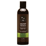 Hemp Seed Massage & Body Oil - Naked In The Woods ( Tea & Ginger) Scented - 237 ml Bottle