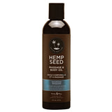 Hemp Seed Massage & Body Oil - Sunsational (Italian Bergamot, Juniper Berries & White Wood) Scented - 237 ml Bottle