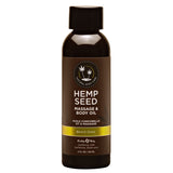 Hemp Seed Massage & Body Oil - Beach Daze (Coconut & Pineapple) Scented - 59 ml Bottle