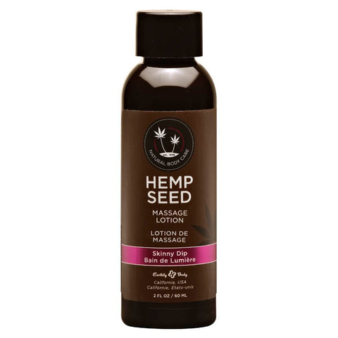 Hemp Seed Massage Lotion - Skinny Dip (Vanilla & Faiy Floss) Scented - 59 ml Bottle