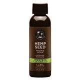 Hemp Seed Massage Lotion - Naked In The Woods ( Tea & Ginger) Scented - 59 ml Bottle