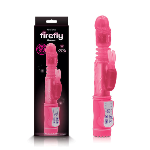 Firefly - Thumper - Glow In Dark  23.9 cm Thrusting Rabbit Vibrator