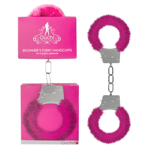 Ouch Beginner's Furry Handcuffs -  Fluffy Restraint