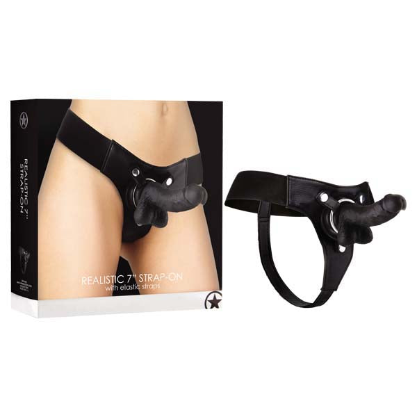 Ouch! Realistic 7'' Strap-On -  17.8 cm Strap-On