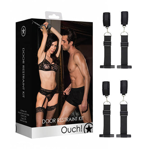 Ouch! Door Restraint Set - Black Restraints